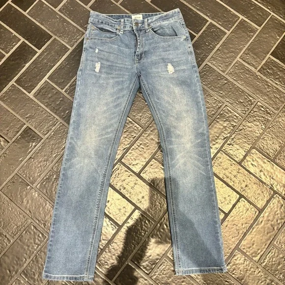 Junior Hudson size 16 distressed straight leg Jeans - Picture 1 of 7